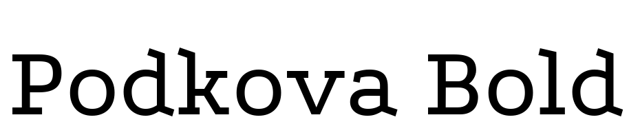 Podkova Bold cкачати шрифт безкоштовно